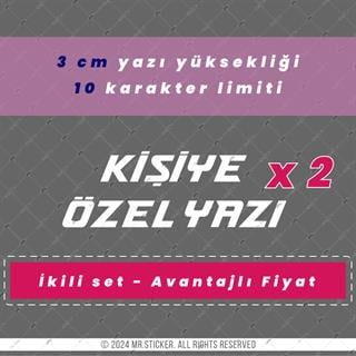 PRS26 Adana Yazı Tipi Avantaj Set 3cm Yükseklik 10 karakter