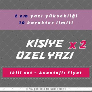 PRS26 Tokyo Yazı Tipi Avantaj Set 2cm Yükseklik 10 karakter