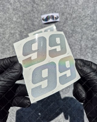 PRS31 Reflektif Numara Stickerı 2li Set