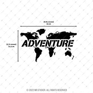RFBK13 Siyah Reflektif Adventure Yazili Dunya Haritasi