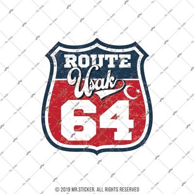 ROUP76 Route Uşak 64 Etiketi