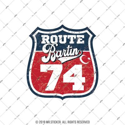 ROUP86 Route Bartın 74 Etiketi