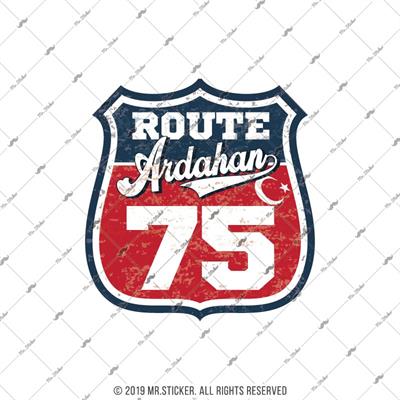 ROUP87 Route Ardahan 75 Etiketi