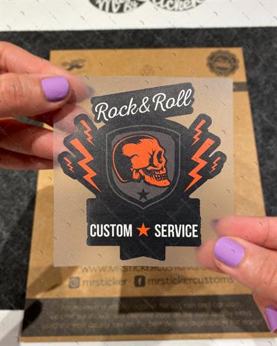 SKL12 Custom Servis Kurukafa Etiketi