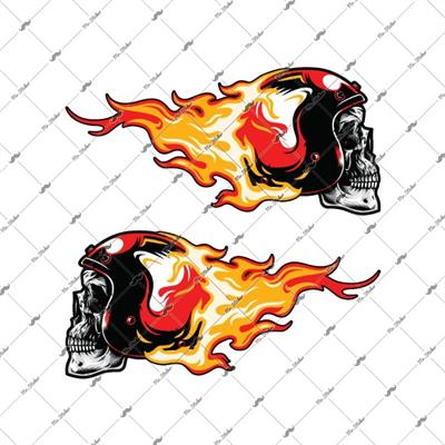 SKL34 Simetrik Alevli Kurukafa Seti -2 li Set