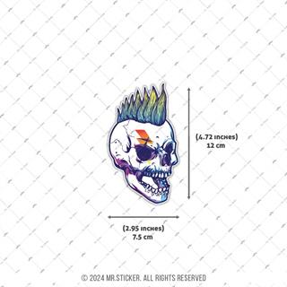 SKL44 Punk Kurukafa Etiketi