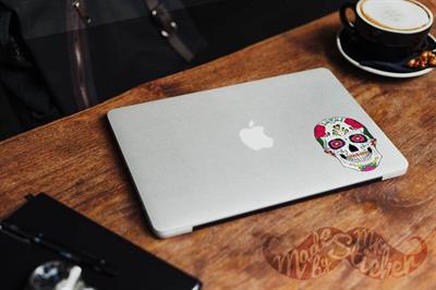 SKL6 Sugar Skull Kurukafa Etiketi