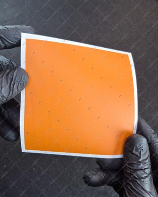 SKL60 Mat Turuncu Kurukafa Stickerı | Fırsat Ürünü