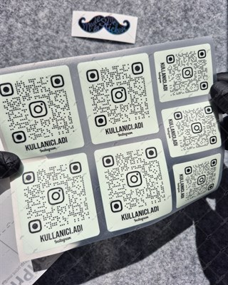 SMINS36 Karanlıkta Işıldayan QR Instagram Seti 7 Parça