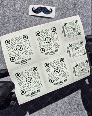 SMINS36 Karanlıkta Işıldayan QR Instagram Seti 7 Parça