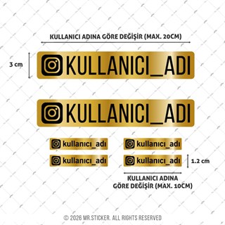 SMINS38 Altın Görünümlü Instagram Seti 6 Parça