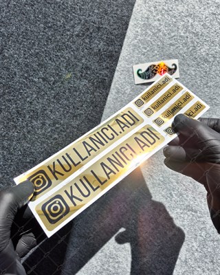 SMINS38 Altın Görünümlü Instagram Seti 6 Parça