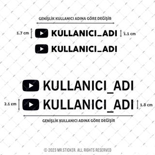 SMYTB24 Parlak Siyah Renk YouTube Seti 4 Parca Detay Kesim
