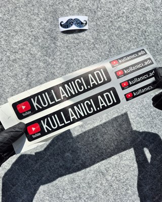 SMYTB31 Reflektif Youtube Sticker Seti 6 Parça