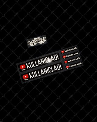 SMYTB31 Reflektif Youtube Sticker Seti 6 Parça