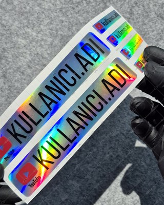 SMYTB32 Hologram Youtube Sticker Seti  6 Parça