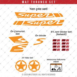 STS43 Vespa GTS/GTV Uyumlu Super Yan Cita Seti Renk Secenekli
