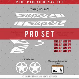 STS43 Vespa GTS/GTV Uyumlu Super Yan Cita Seti Renk Secenekli