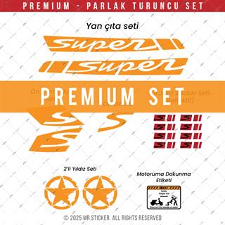 STS43 Vespa GTS/GTV Uyumlu Super Yan Cita Seti Renk Secenekli