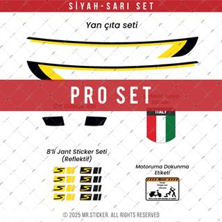 STS47 Vespa Primavera ve Sprint Uyumlu Yan Cita Sticker Seti