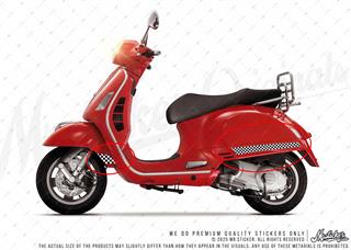 STS49 Damali Vespa GTS250 GTS300 Yan Cita Sticker Seti