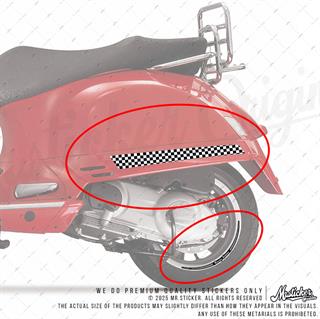STS49 Damali Vespa GTS250 GTS300 Yan Cita Sticker Seti