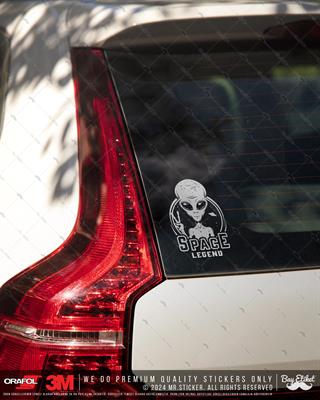 TWT19 Beyaz Uzay Efsanesi Etiketi Şeffaf Sticker