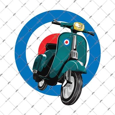 VSP33 Retro Scooter Etiketi