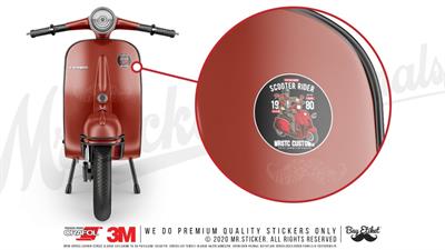 VSP35 Scooter Rider Etiketi