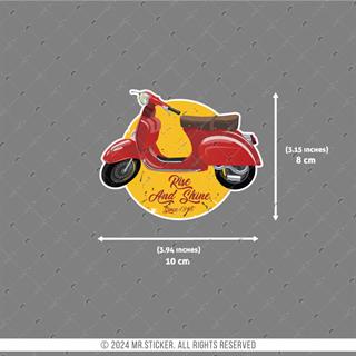 VSP42 Kirmizi Scooter Etiketi