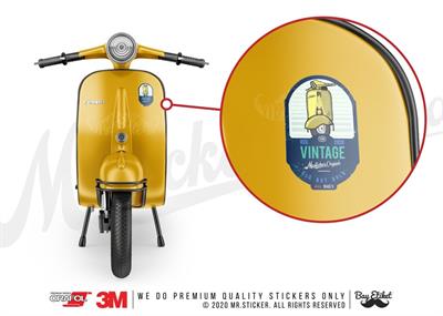 VSP52 Vintage Yazili Etiket