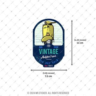 VSP52 Vintage Yazili Etiket