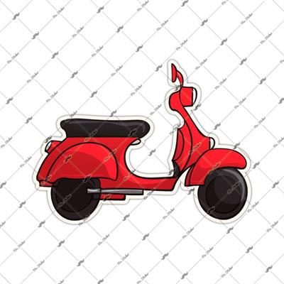 VSP9 Kirmizi Scooter Etiketi