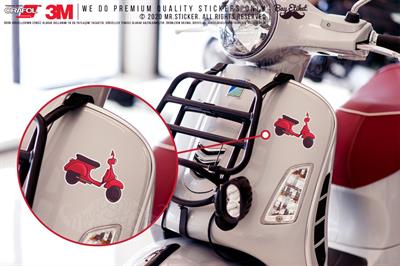 VSP9 Kirmizi Scooter Etiketi