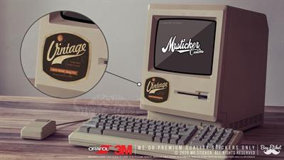 VTR18 Vintage Yazili Etiket
