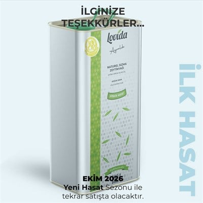 Erken Hasat Soğuk Sıkım Ayvalık Zeytinyağı 5 Lt Teneke 2025-26