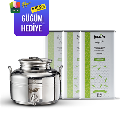 Erken Hasat Soğuk Sıkım Zeytinyağı 5 Lt Teneke 2025-26 x 4 ADET