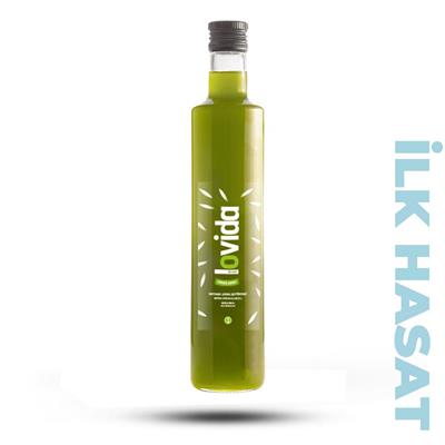 Filtresiz Erken Hasat Soğuk Sıkım Zeytinyağı 500 ml Cam Şişe  2025-26