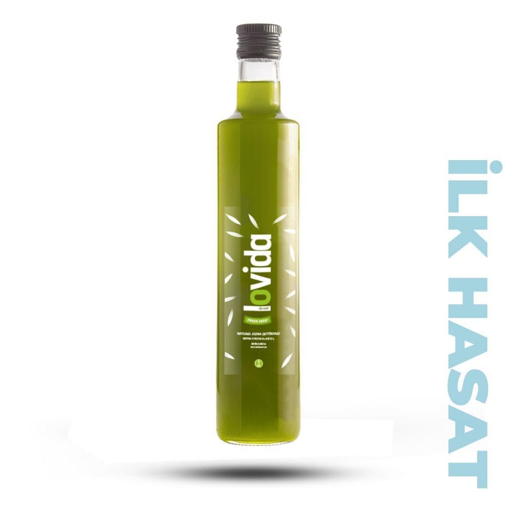 Filtresiz Erken Hasat Soğuk Sıkım Zeytinyağı 500 ml Cam Şişe  2024-25