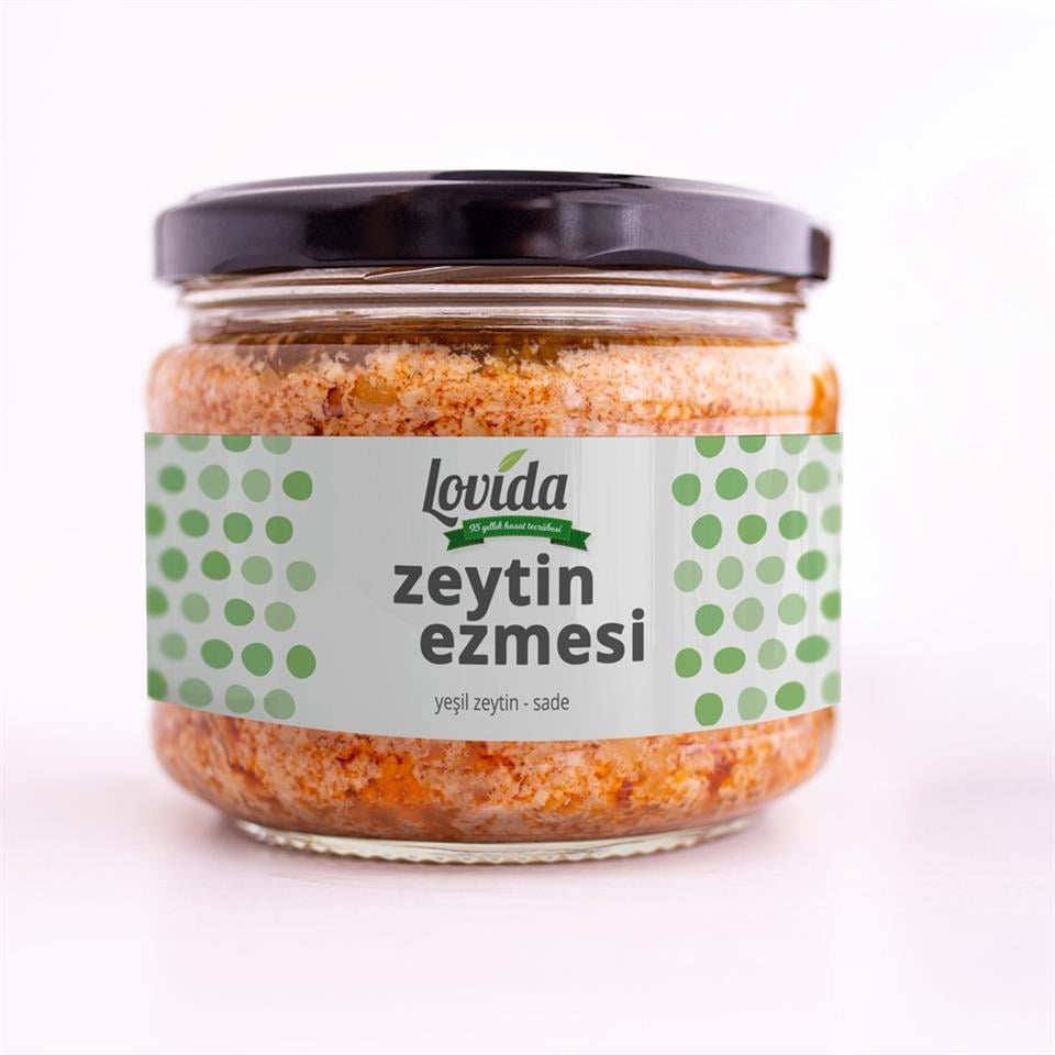 Yeşil Zeytin Ezmesi 300 ml Cam Kavanoz