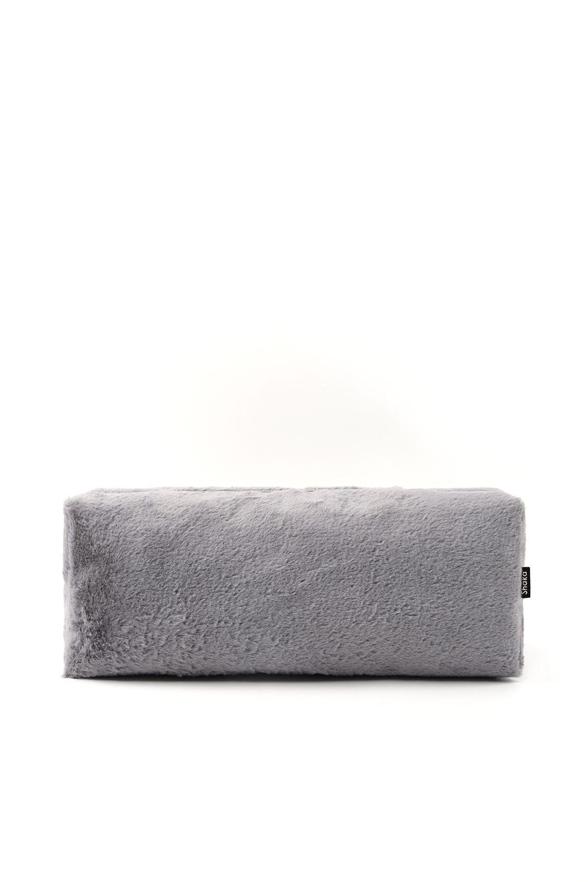 Gri SHK268 XL Boy Peluş Kumaş ,Saç Şekillendirici , Makyaj ve Seyahat Çantası