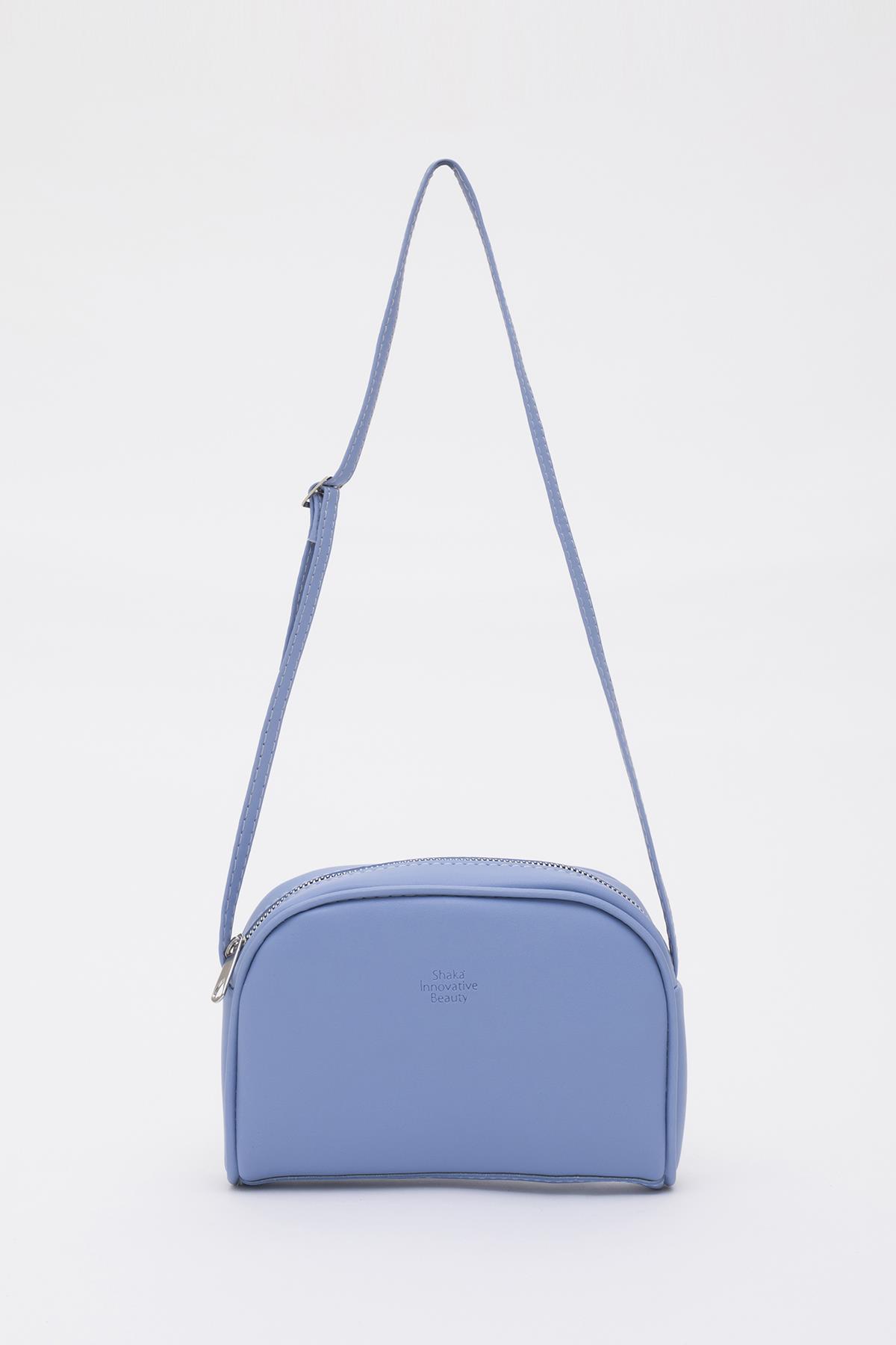 Mavi Shk25 Mini Urban Çapraz Askılı Tek Bölmeli Suni Deri Kol ve Omuz Çantası U:19 E:13 G:4 cm