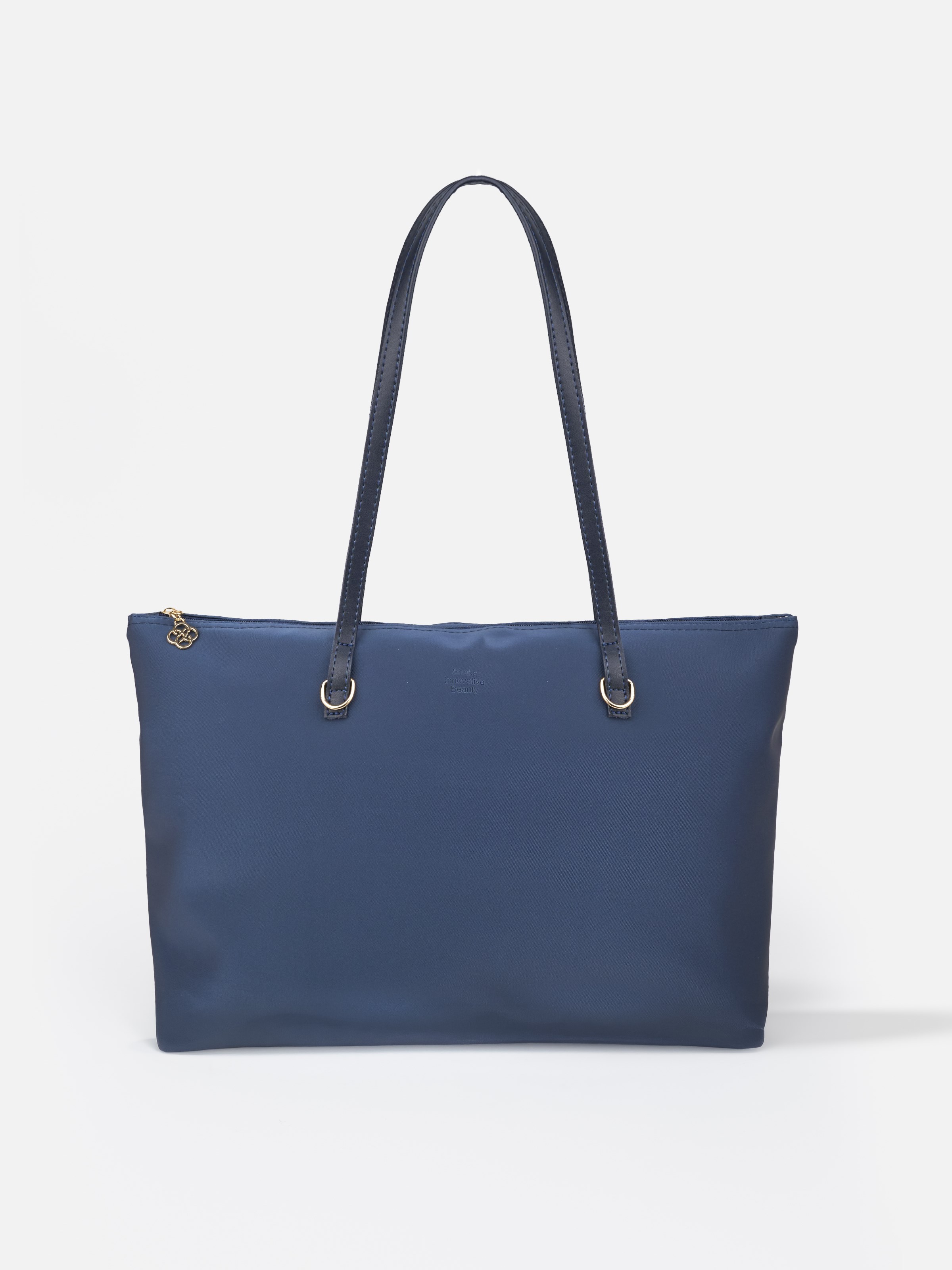 Lacivert SHK272 Fermuarlı,Astarlı,Shopper El,Kol ve Omuz Çanta