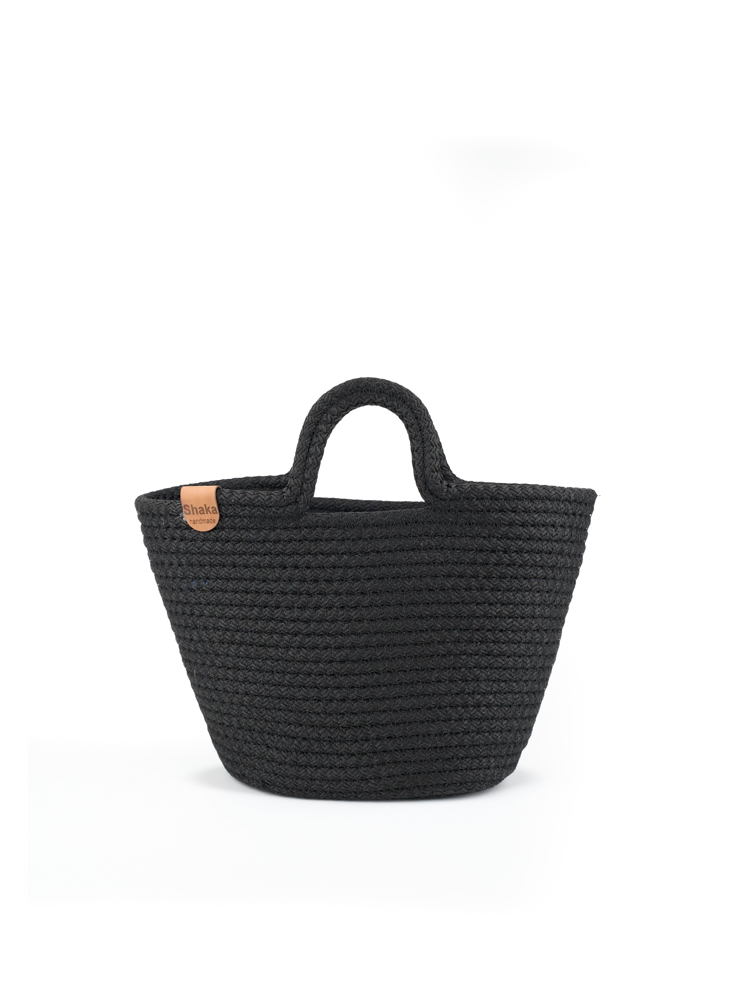 Siyah Shk315 Handcrafted Hasır El,Kol ve Omuz Çantası