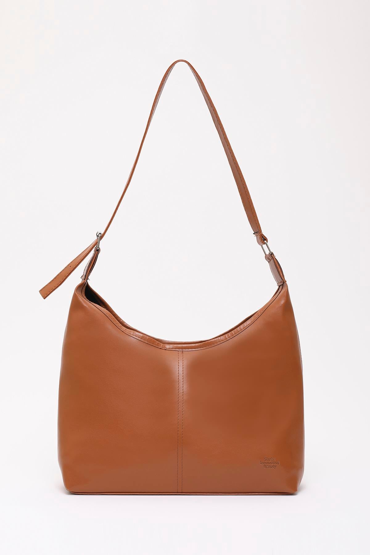 Taba Shk208 Yumuşak Suni Deri ,Tek Bölmeli, Çıtçıtlı Ayarlanabilir Askılı Kol Ve Omuz Çantası U:21 E:36 G:15 cm