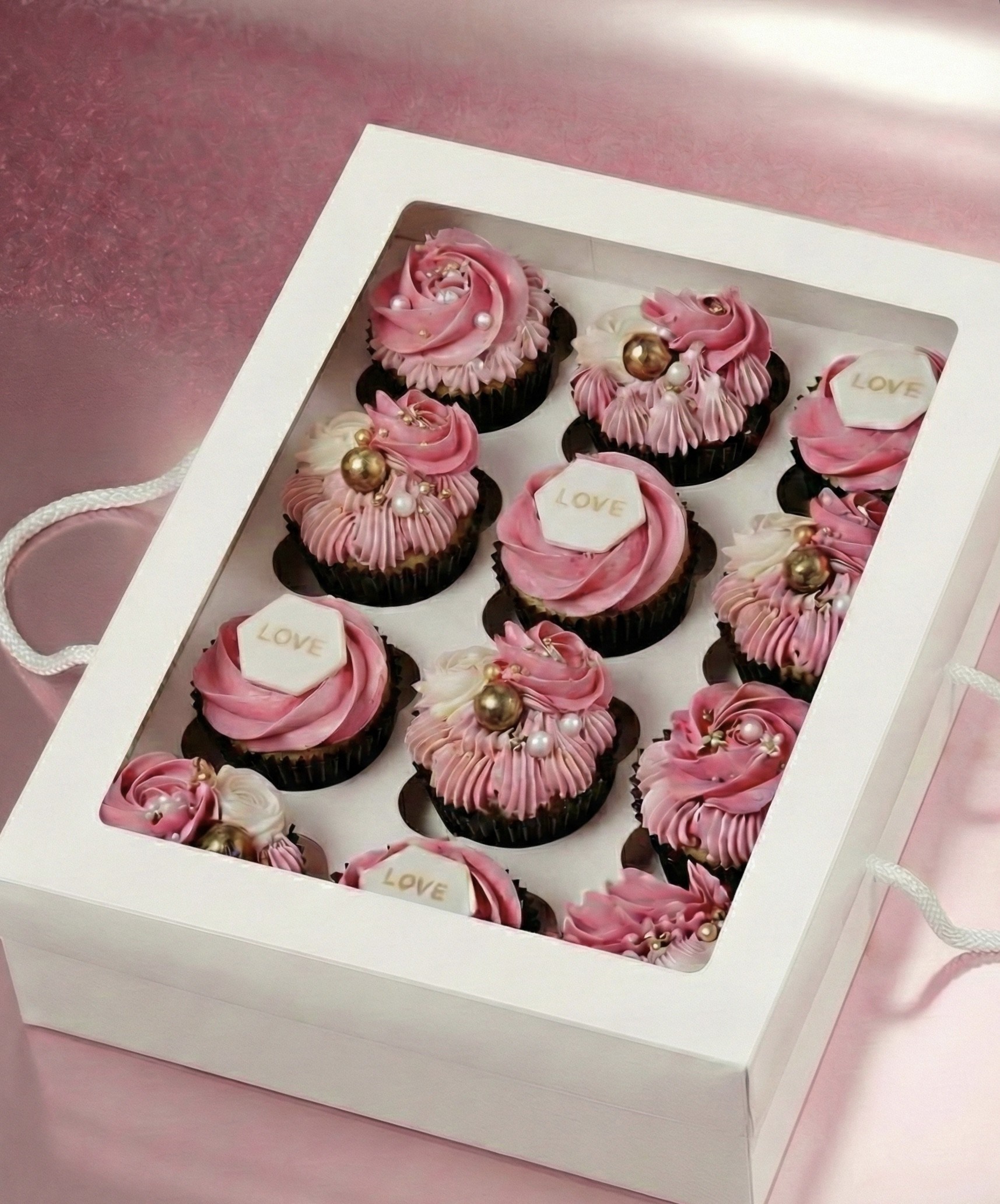 12 Lİ CUPCAKE KUTUSU asetat pencereli İPLİ TEKLİ SATIŞ
