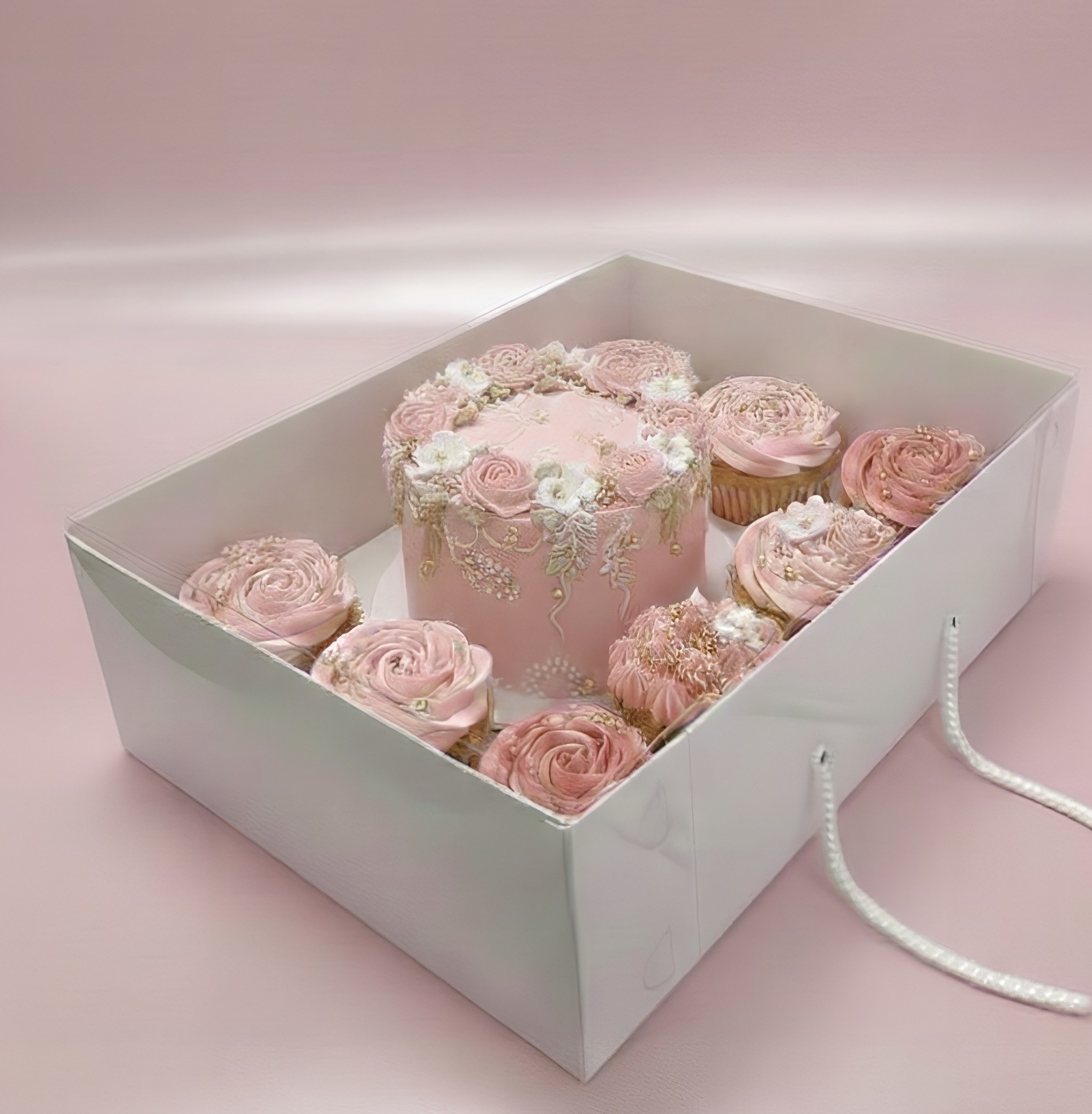 EGE CONCEPT LİFE-8+1 FULL ASETAT KAPAK BENTO&CUPCAKE KUTUSU YENİ 35x26x11 