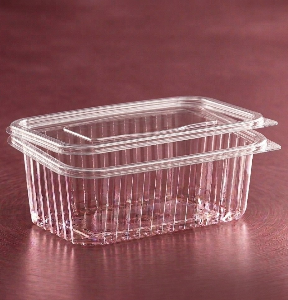 Düz Kapak Sızdırmaz Plastik Kap 1000 cc 