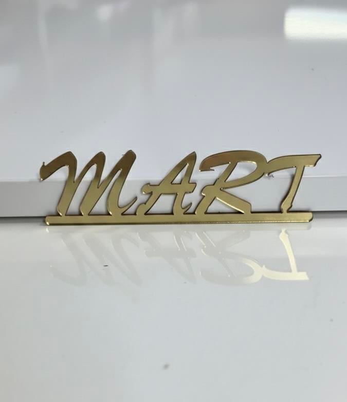 EGE CONCEPT LİFE-Mart yazılı arkası yapışkanlı pleksi 
