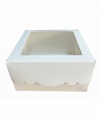 21x21x14 Yaş pasta ve Kuru Pasta Kutusu ASETATLI 